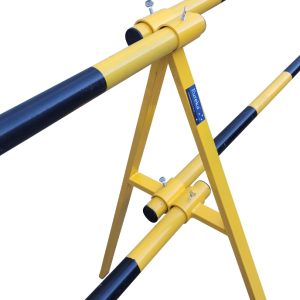 Hard barricade legs a-frame barricading legs in yellow and black
