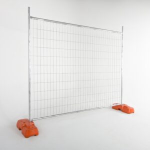 Temporary Fence Panels with Orange Feet