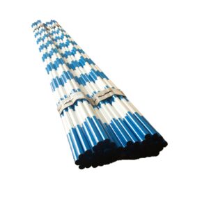 Blue White Heavy Duty Barricade Poles Bundle
