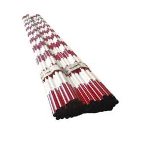 Red White Barricade Poles Bundle